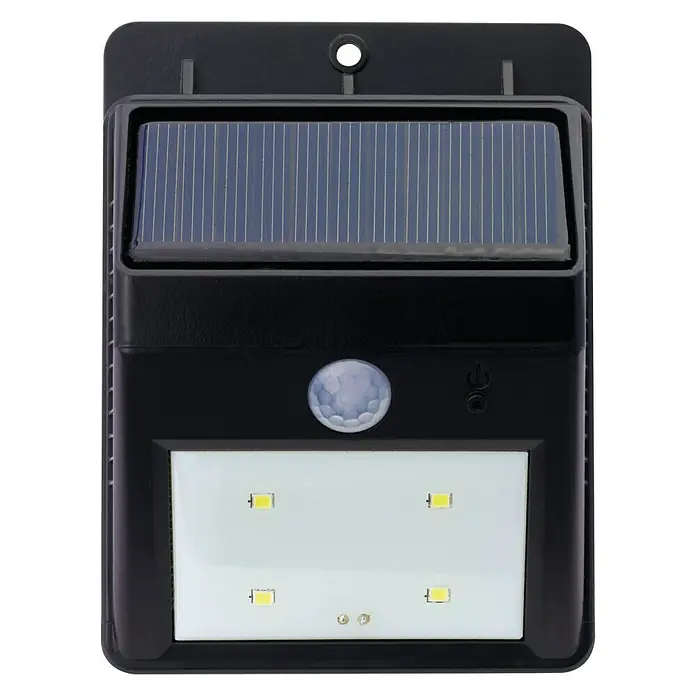 Ritter Leuchten Solar-wandledlamp voor buiten Trapverlichting 1 watt - 1 W, Kunststof, Daglicht wit, Zwart - Vooraanzicht