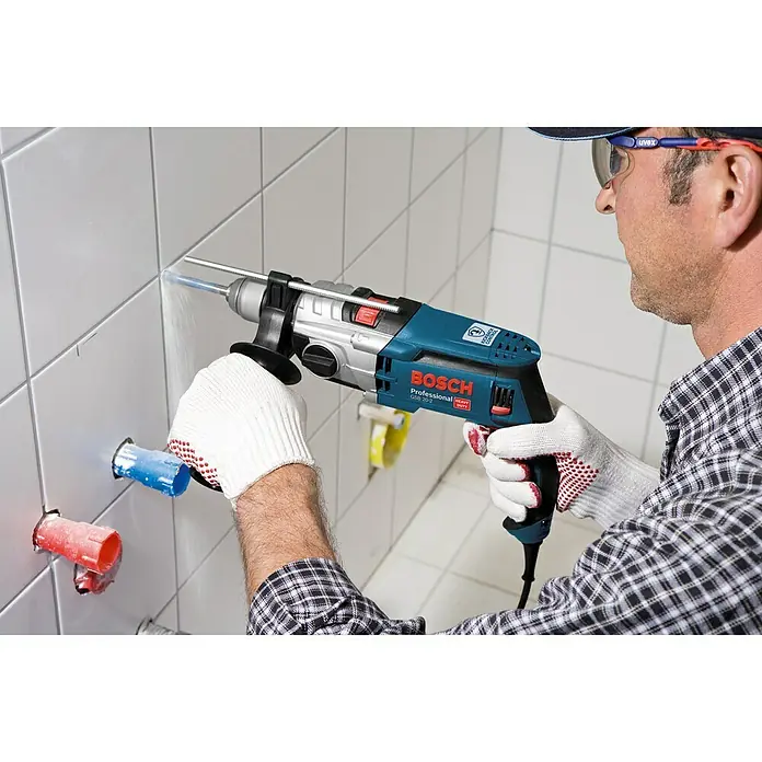 Bosch Taladro percutor GSB 20-2 - 850 W, Número de revoluciones de marcha en vacío: 0 r.p.m. - 3.000 r.p.m. - Vista frontal
