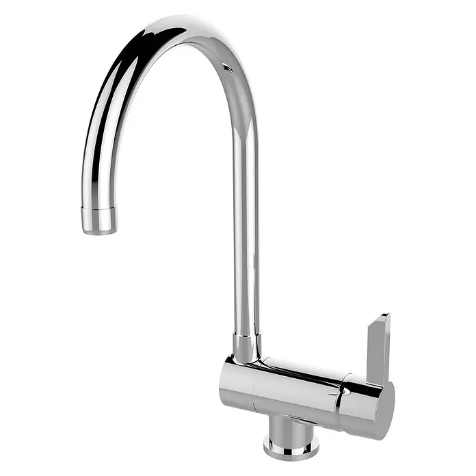 Cosmobath Grifo de cocina Thurso - Cromo, Brillante, Caño alto, Reclinable
