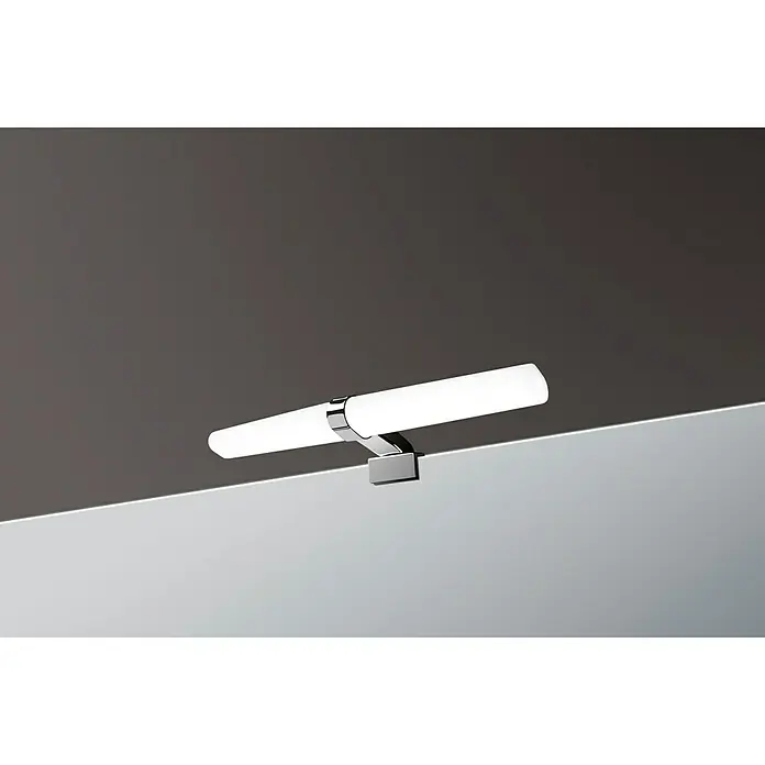Aplique LED para espejo Omicron - 7 W, Cromo, L x An x Al: 10 x 30 x 6 cm