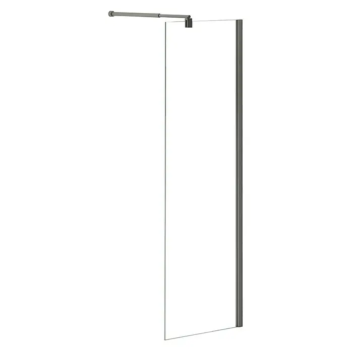 Mampara de ducha fija Walk-In Nice - An x Al: 70 x 195 cm, 6 mm, Cromo