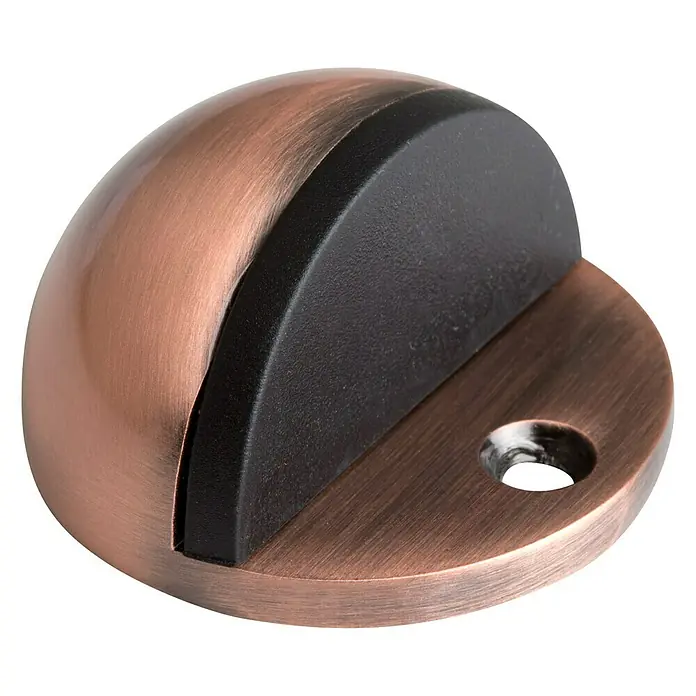 Türstopper halbrund - Durchmesser: 45 mm, Montageart: Schrauben, Braun