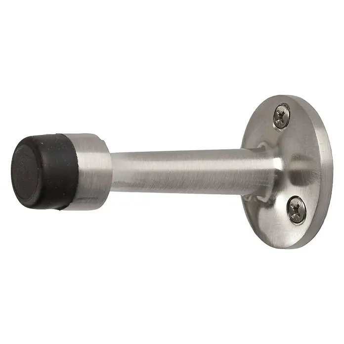 Wandtürstopper 40x75 mm - B x L: 40 x 75 mm, Silber/Schwarz