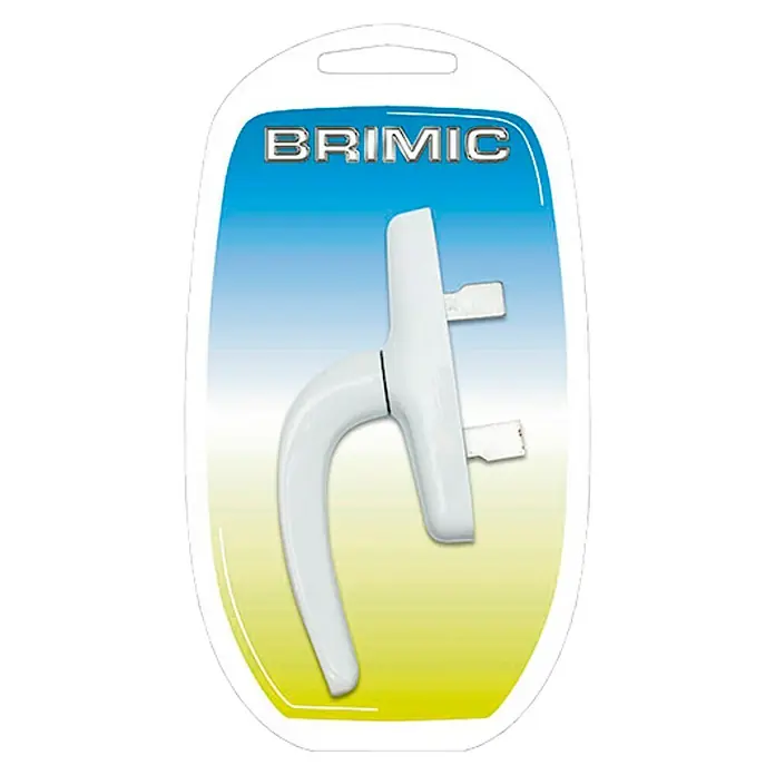 Micel Brimic Manilla para ventana 6815 - Largo: 17,3 cm, Blanco, Aluminio