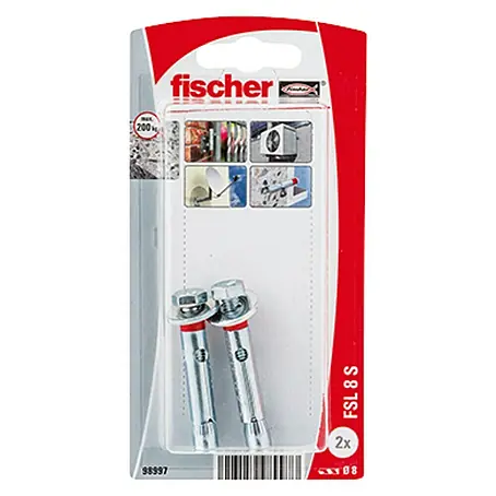 Fischer  Taco de anclaje para cargas pesadas FSL 8 S