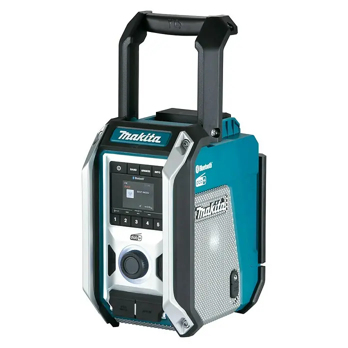 Makita Akku-Baustellenradio DMR115 - Frequenz: 174.928 - 239.200 MHz (DAB/DAB+) - Vorderansicht