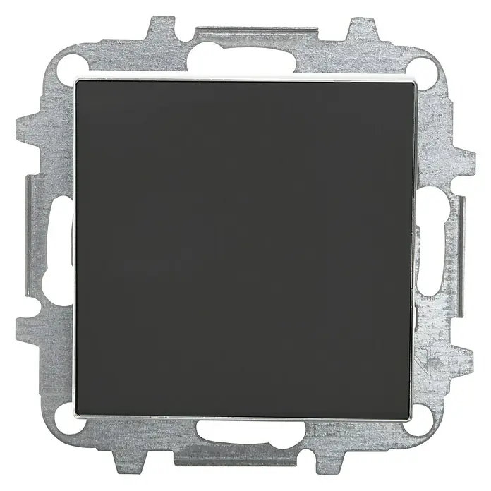 Niessen Sky Pulsador - Negro, Montaje en la pared, Plástico