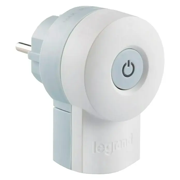 Legrand Clavija con interruptor - Blanco, Plástico, IP20