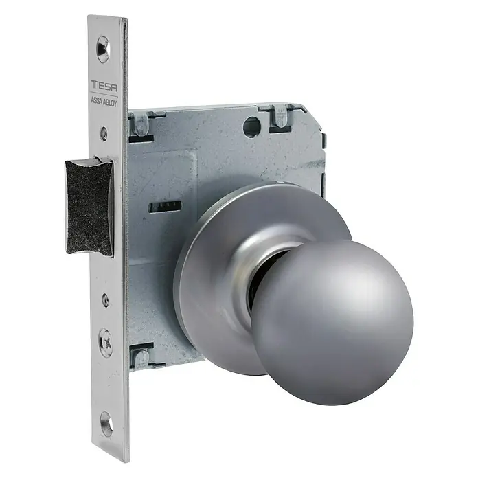 Tesa Assa Abloy Pomo para puerta Bola 392050CM - Diámetro: 53 mm, Cromado, Mate