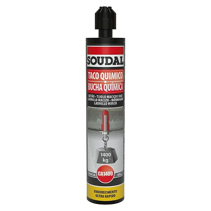 Soudal Anclaje químico - Contenido: 280 ml, Gris