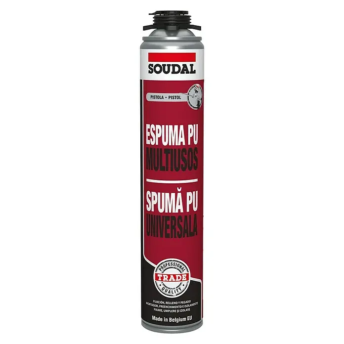 Soudal Espuma para pistola PU Multiusos - 750 ml