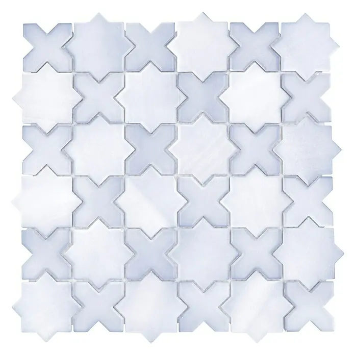 Mosaikfliese Starmix CG SXS 05 - 29,6 x 29,6 cm, Grau, Matt - Vorderansicht