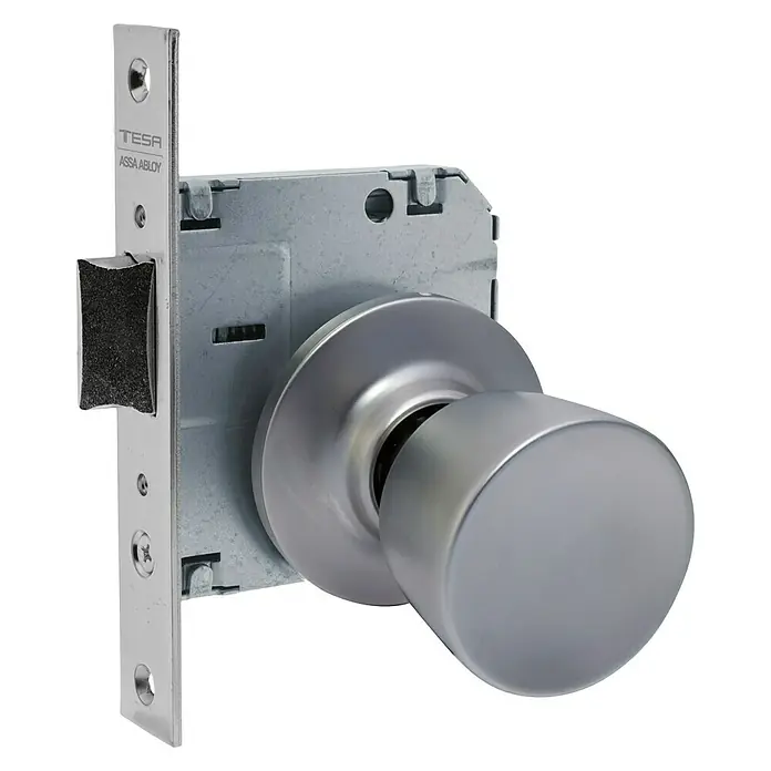 Tesa Assa Abloy Pomo para puerta Tulipa 352050CM - Diámetro: 50 mm, Cromado, Mate