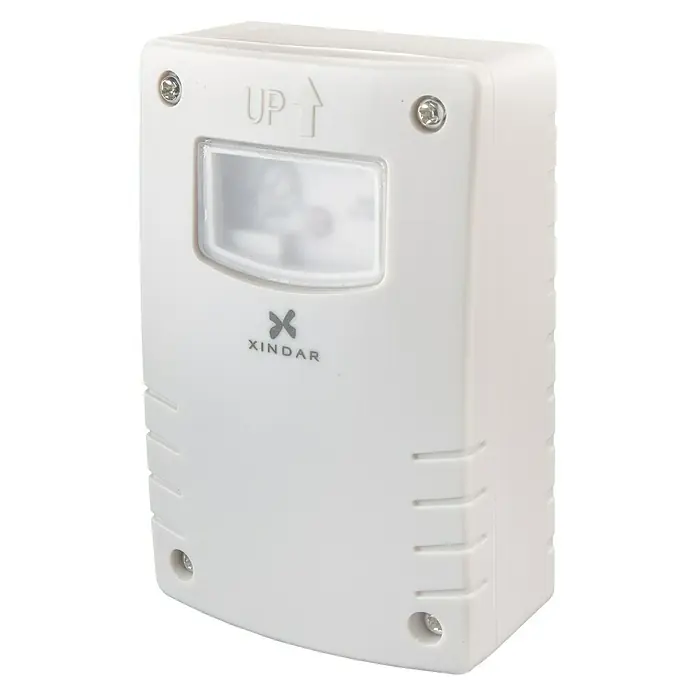 Xindar Sensor crepuscular Programable Sekkyur-sol - 1.200 W, Blanco