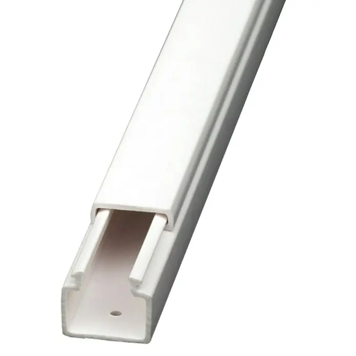 Canaleta para cables - L x An x Al: 2 m x 18 mm x 18 mm, Blanco