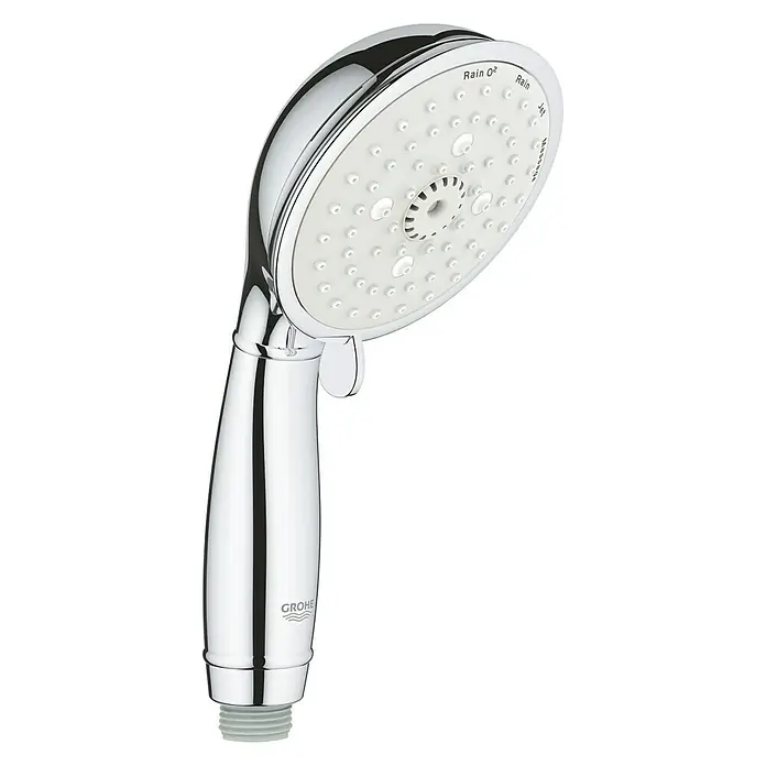 Grohe Handbrause Tempesta Rustic 100 - Anzahl Funktionen: 4 Stk., 8 l/min bei 3 bar, Chrom - Vorderansicht