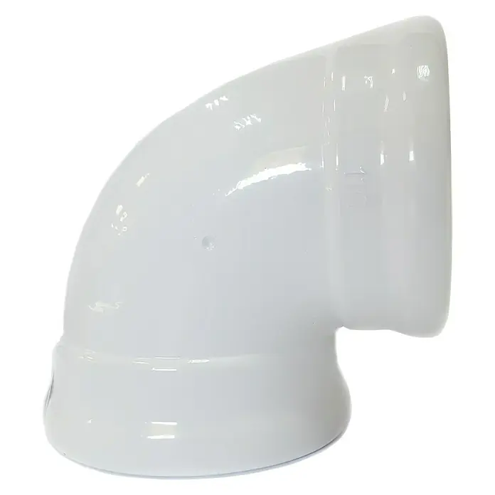 Codo para tubos H/H Alu-Vac - Diámetro: 125 mm, Ángulo: 90 °