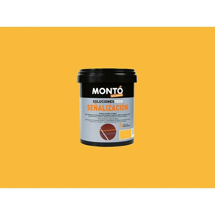 Montó Pintura de señalización Soluciones Tech - Amarillo, 750 ml