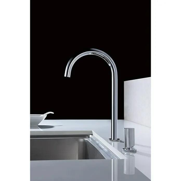 Imex Grifo de cocina Manacor - Cromo, Caño alto