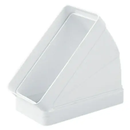 Codo horizontal rectangular Tubpla