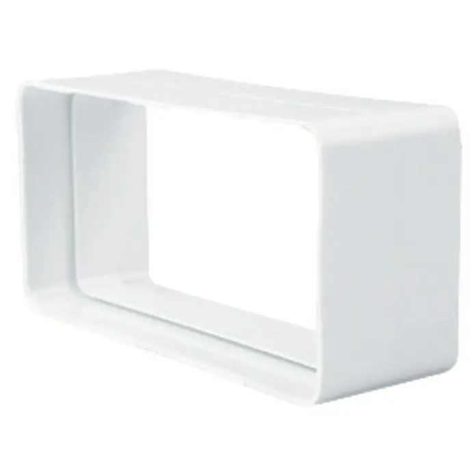 Empalme para tubo rectangular Tubpla - 150 mm, Blanco