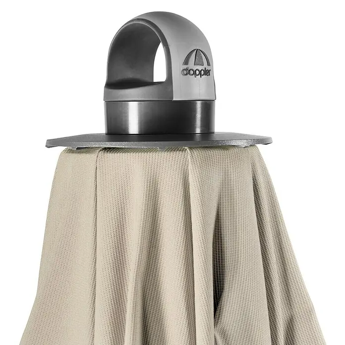Doppler Expert Pendelschirm - Natur, 350 cm - Detailaufnahme