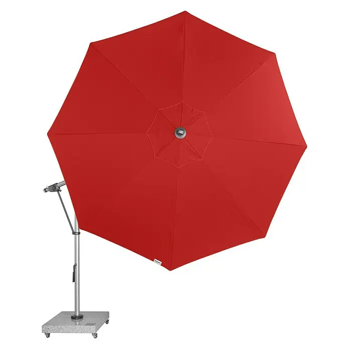 Doppler Expert Pendelschirm - Rot, 350 cm - Vorderansicht