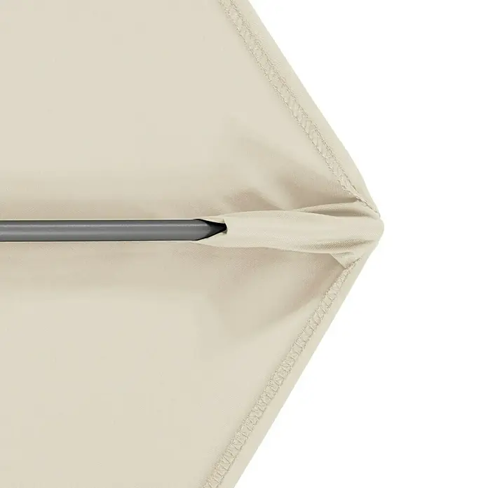 Doppler Expert Kurbelschirm Auto Tilt - Natur, Durchmesser: 280 cm - Detailaufnahme