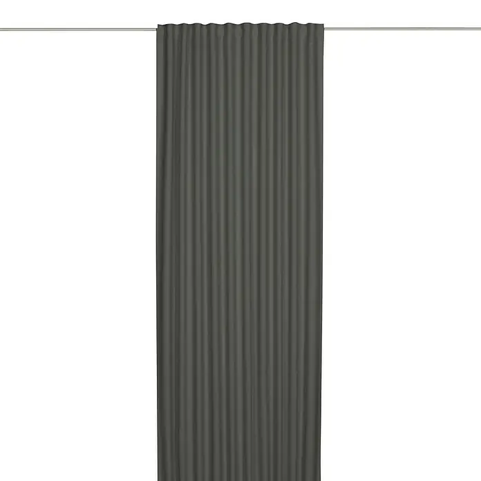 Elbersdrucke Verdunkelungsvorhang Midnight - 140 x 255 cm, 100 % Polyester, Dunkelgrau