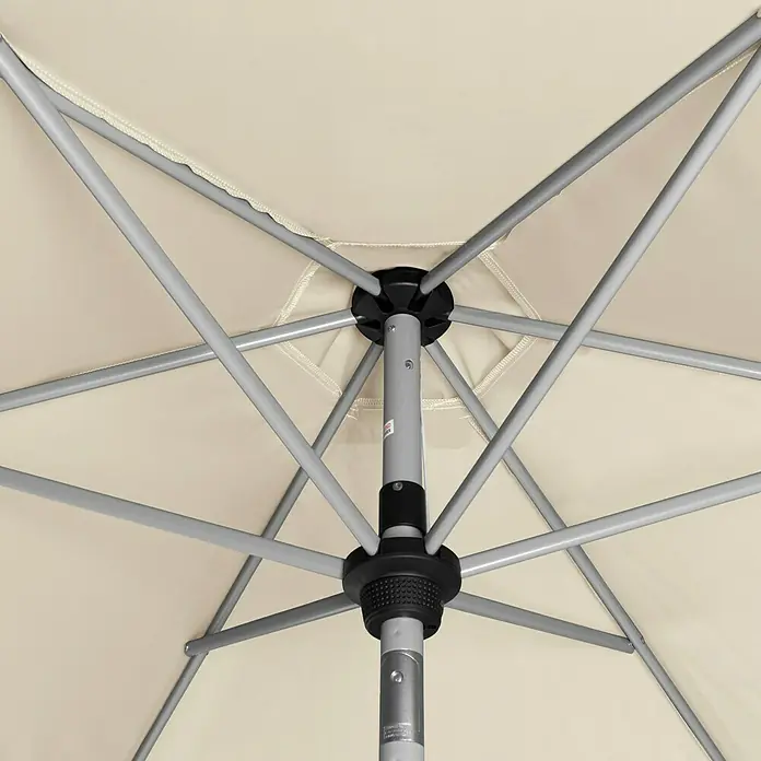 Doppler Active Kurbelschirm Auto Tilt - Natur, Durchmesser: 320 cm - Ansicht von unten