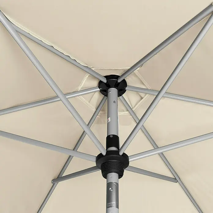 Doppler Active Kurbelschirm Auto Tilt - Natur, Durchmesser: 280 cm - Ansicht von unten