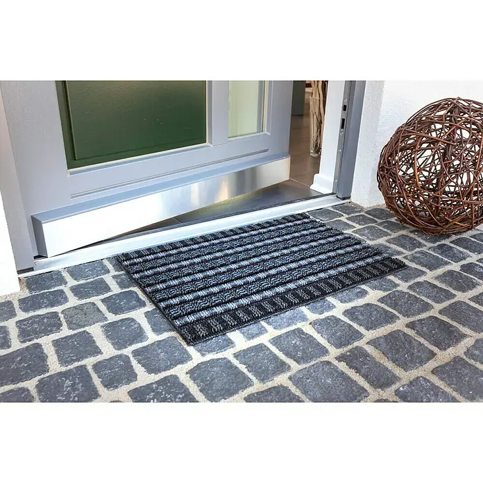 Astra Fußmatte Poly Brush - Schwarz, 40 x 60 cm, 100 % Polypropylen
