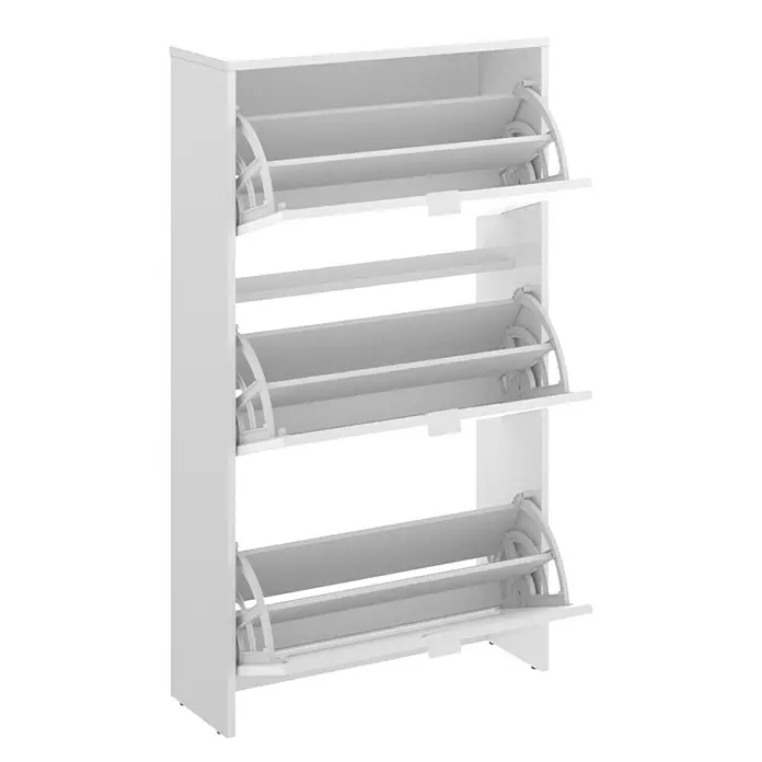 Zapatero Jazz - L x An x Al: 25 x 61 x 113 cm, Blanco