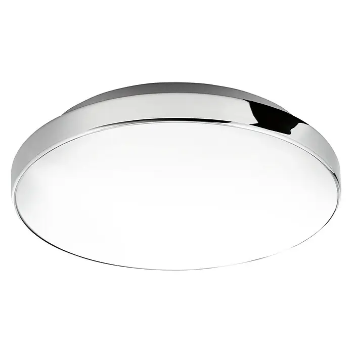 Briloner Plafón LED redondo Cromo - 13 W, Ø x Al: 28,5 x 6,5 cm, Blanco neutro
