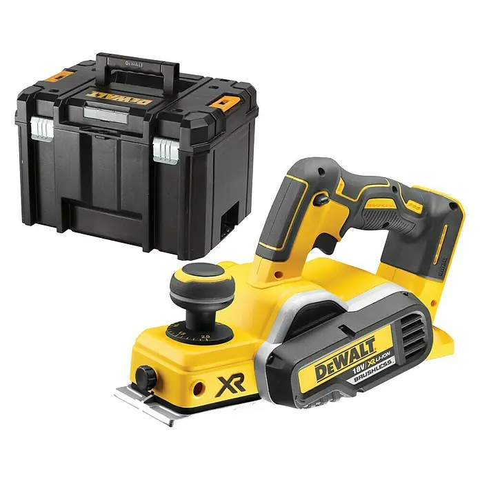 Dewalt XR Akku-Handhobel DCP580NT - 18 V, Ohne Akku, Hobelbreite: 82 mm - Rechte Seitenansicht