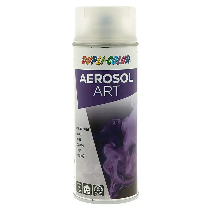 Dupli-Color Klarlack Aerosolart - Matt, 400 ml, Farblos - Vorderansicht