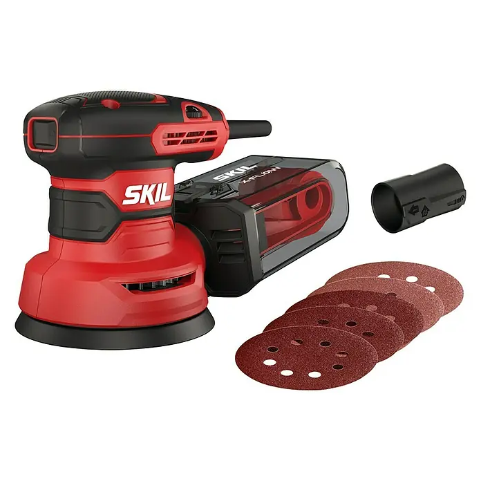 Skil Exzenterschleifer 7471 AA - 300 W, Durchmesser Schleifteller: 125 mm - Linke Seitenansicht
