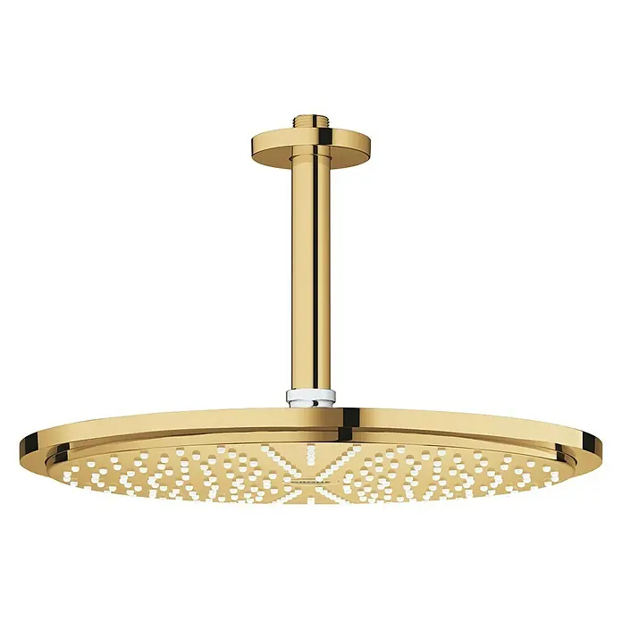 Grohe Kopfbrausen-Set Rainshower Cosmopolitan 310 - Durchmesser: 31 cm, 9,5 l/min bei 3 bar, Deckenmontage, Cool Sunrise - Vorderansicht