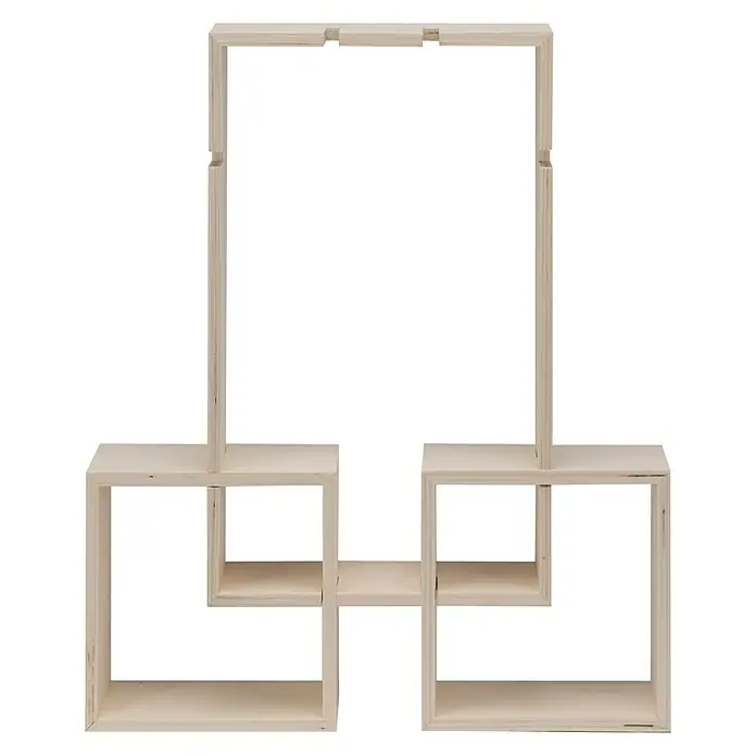 Rahmen-Set Design-Rahmen - 3 Stk., Holz, Rechteckig - Vorderansicht