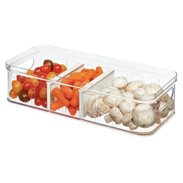 Organizador con 2 divisores ajustables Crisp - Transparente