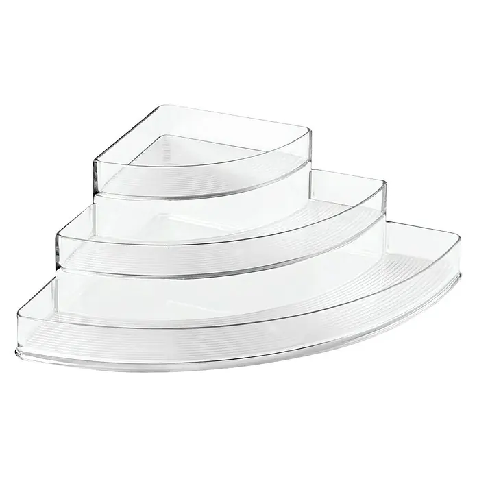 Especiero angular Linus - L x An x Al: 10 x 35,5 x 25,5 cm, Plástico, Transparente
