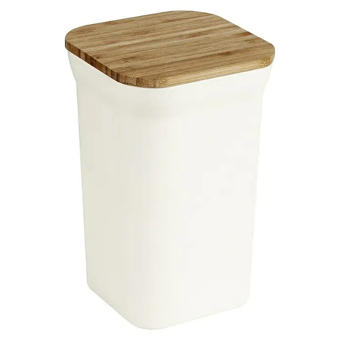 Jocca Bote de cocina L - L x An x Al: 11,6 x 11,6 x 18,5 cm, Bambú, Beige