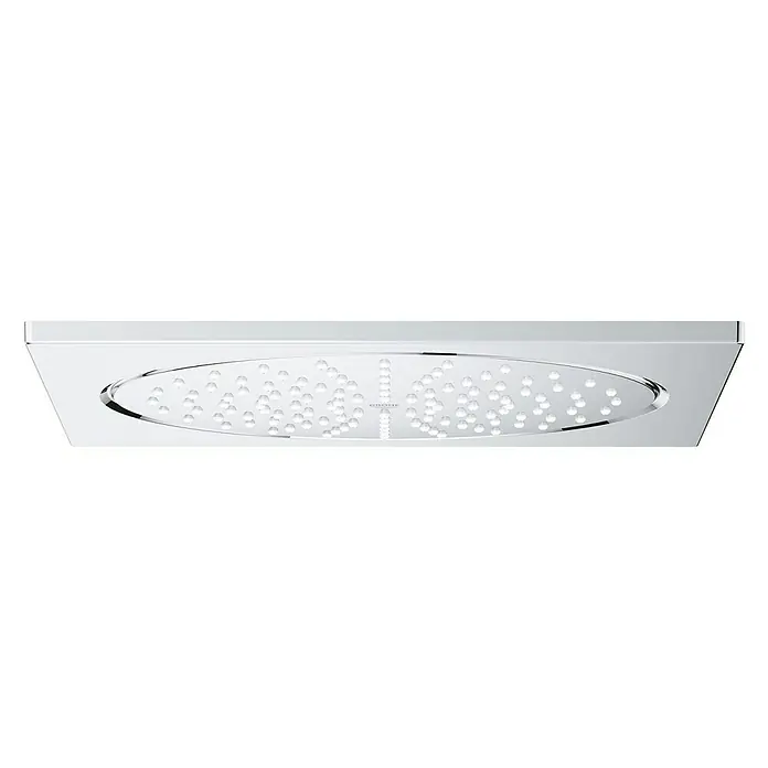 Grohe Kopfbrause Rainshower F-Series 10 - L x B: 25,4 x 25,4 cm, 18 l/min bei 3 bar, Anzahl Funktionen: 1 Stk., Chrom - Vorderansicht