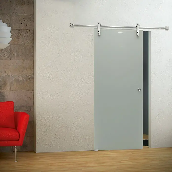 Puerta corredera de vidrio Bután Mate - 85 x 210 cm, Vidrio templado