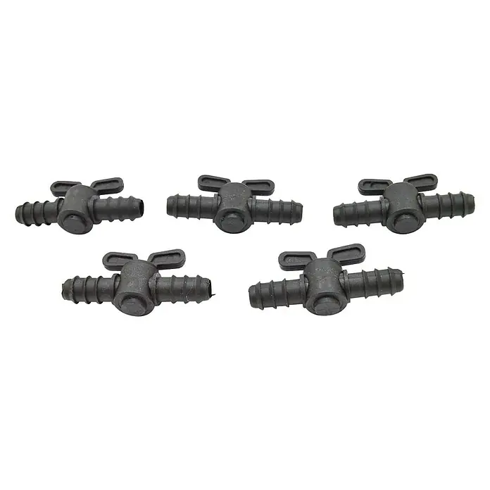Llave de paso goteo - Diámetro conexión: 16 mm, Polietileno, 5 ud.