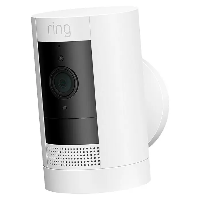 Ring Kamera Stick Up Cam Battery - Akkubetrieben, 1.080 Pixel (Full HD), Weiß