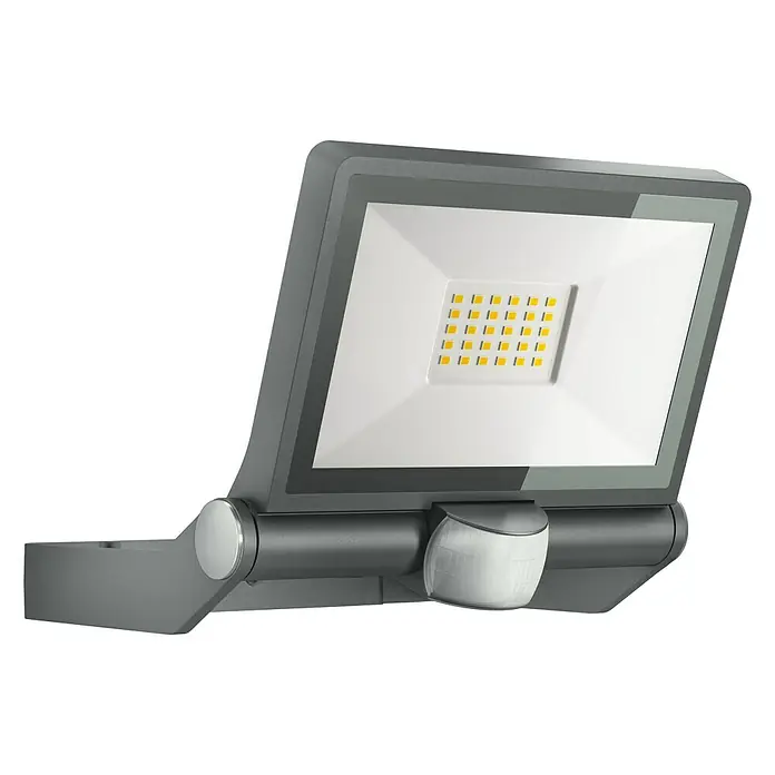 Steinel Sensor-LED-Außenwandstrahler XLED ONE S ANT - L x B x H: 20,2 x 22,9 x 19,5 cm, Warmweiß, Anthrazit