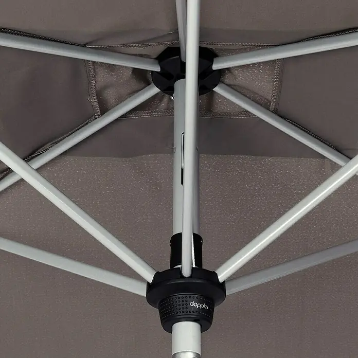 Doppler Active Sonnenschirm Auto Tilt - Greige, 300 x 200 cm - Detailaufnahme