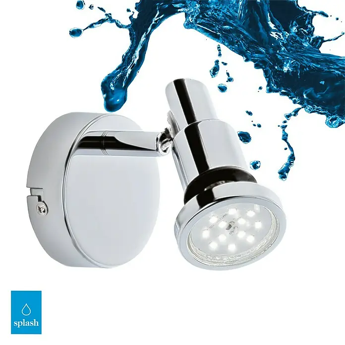 Briloner Foco de una luz LED - 4 W, L x An x Al: 8 x 8 x 10,6 cm, Blanco cálido
