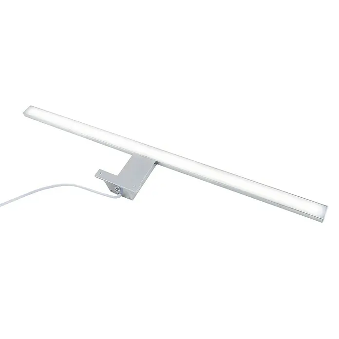 Briloner Aplique LED para espejo - 8 W, Plateado, L x An x Al: 60 x 10,3 x 3,6 cm